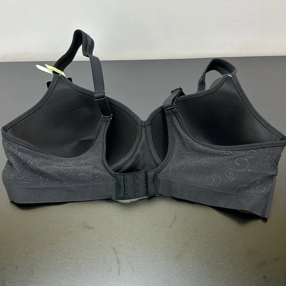 New Bali Cool Comfort Bra 42B Lightly Padded Wireless Soft - Picture 3 of 14